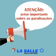 Comunicado sobre as paralisações do dia 4/8