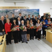 Professores homenageados em Sessão Solene