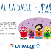 Convite para apresentação do Coral La Salle