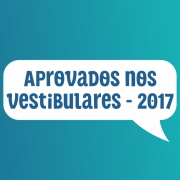 Aprovados nos vestibulares - 2017
