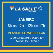 Horários de atendimento do Colégio