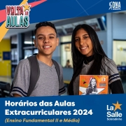 Aulas Extracurriculares 2024 - Fund II e Médio