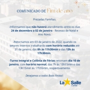 Comunicado - Recesso Escolar