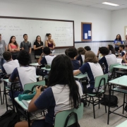 9º ano também recebe visita de ex-alunos aprovados