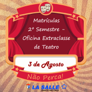Oficina Extraclasse de Teatro abre matrículas