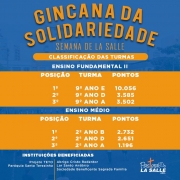 Confira o resultado da Gincana da Solidariedade 2016