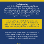 Atenção Família La Salle Caxias!