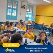 Frações com barras de chocolate!
