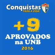 Lassalistas aprovados no vestibular  da UNB
