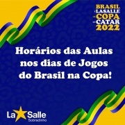 Horários das Aulas nos dias de Jogos do Brasil