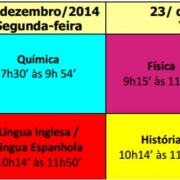 Avaliação Especial inicia na segunda, dia 22/12