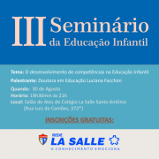 LSSA promove III Seminário da Educação Infantil