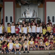 Crianças da Creche Santo Aníbal visitaram o colégio