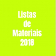 Listas de Materiais - 2018