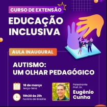 Curso de Educação Inclusiva: palestra sobre Autismo