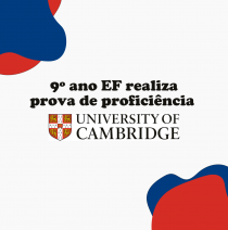 9º ano EF realiza prova de Cambridge