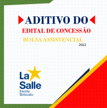  ADITIVO DO EDITAL DE CONCESSÃO DE BOLSA ASSISTENCIA