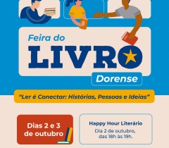 Venha participar da Feira do Livro Dorense