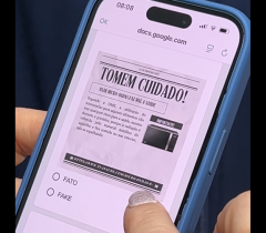 9º ano aplica pesquisa de percepção sobre fake news