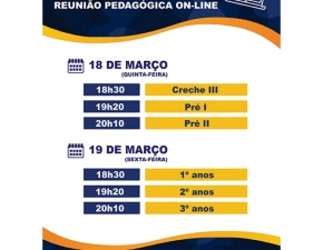 Reunião de Pais e Responsáveis On-line 2021