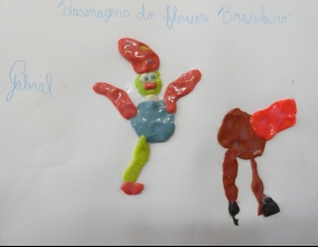 Alunos retratam personagens do folclore brasileiro