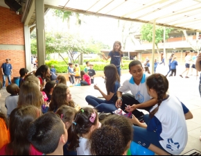Recreio Divertido com os alunos do Grêmio Estudantil