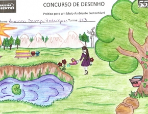Desenho Vencedor: Concurso do meio ambiente