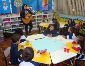 Fotos do primeiro semestre da Educação Infantil