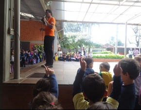 Recreio diferenciado para os alunos da tarde