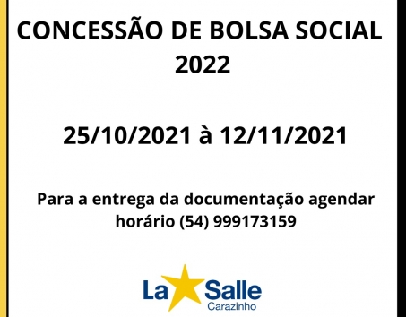Concessão de Bolsa Social 2022